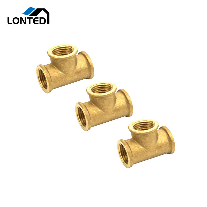 Thread fitting Brass Female X Female X Female Tee LTD7214