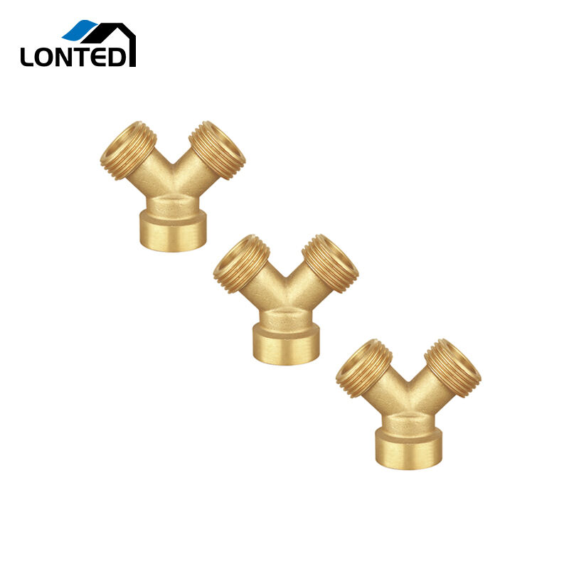 Thread fitting Male X Male X Female 3/4″ Brass Y Connector LTD7256