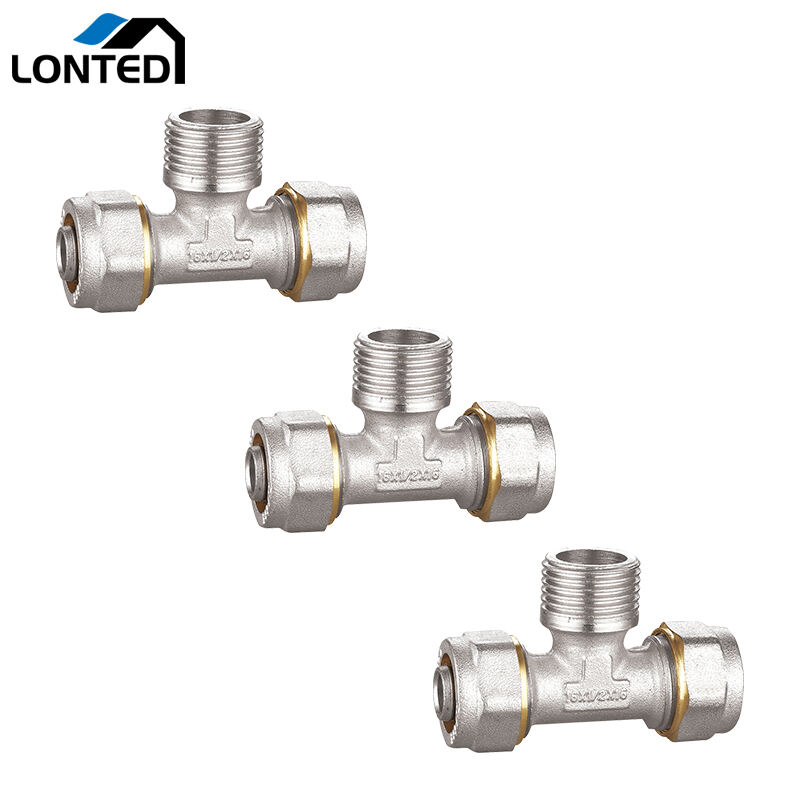 Multilayer Compression fittings LTD7004 Male tee