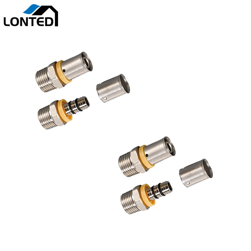 U profile press fitting for gas LTD1162 Male straight coupling