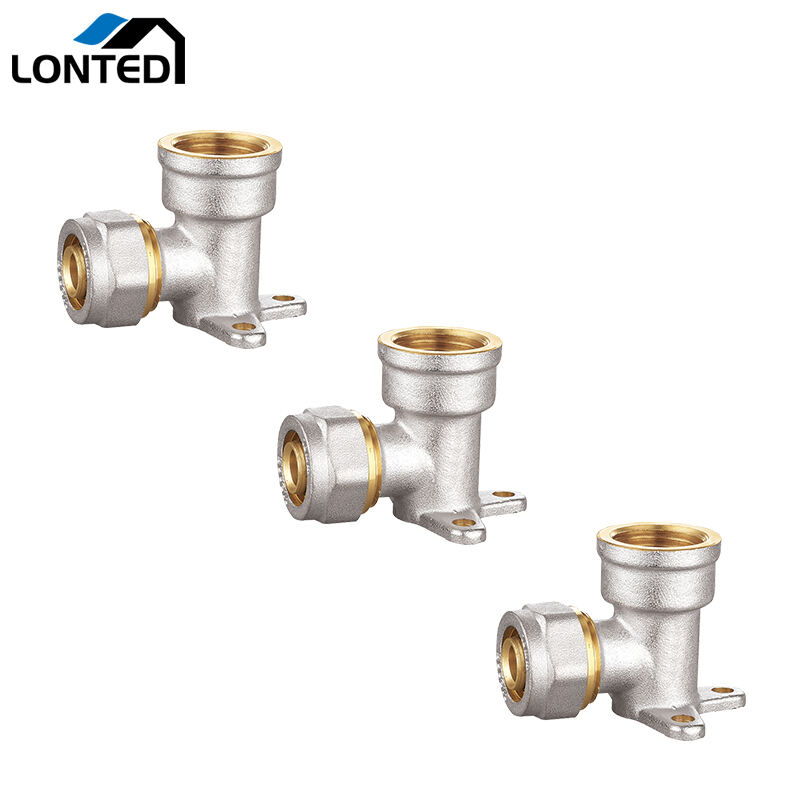 Multilayer Compression fittings LTD7011 Wall plated female elbow