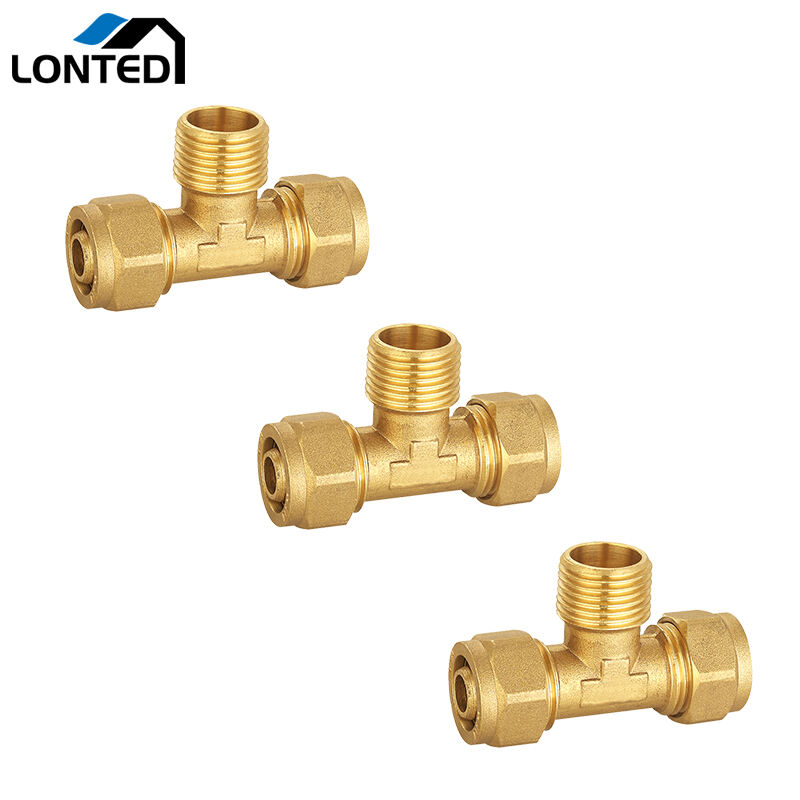 Multilayer Compression fittings LTD7104 Male tee