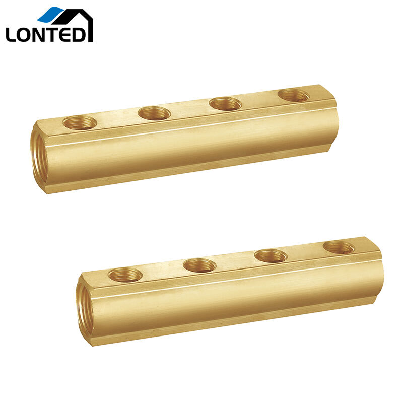 Centers Distance 50mm 1/2” Brass bar Manifold LTD2012