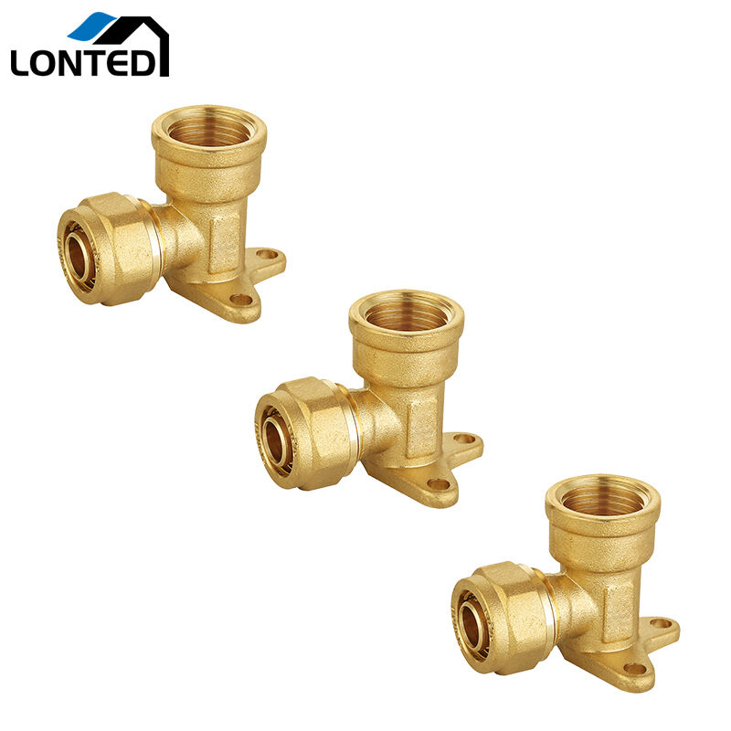 PEX Compression fittings LTD7111 Wall plated female elbow