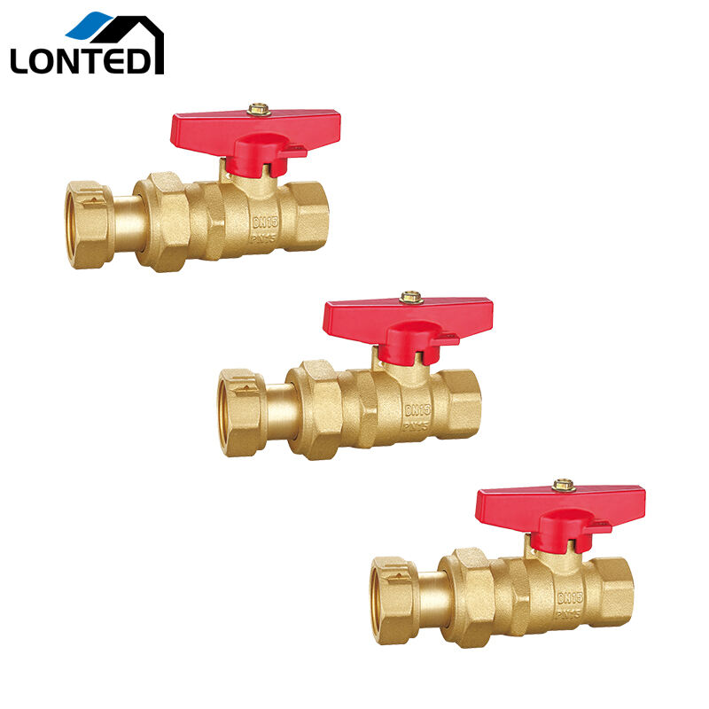 Female X Revolving Female Nut Brass Ball Valves LTD1038